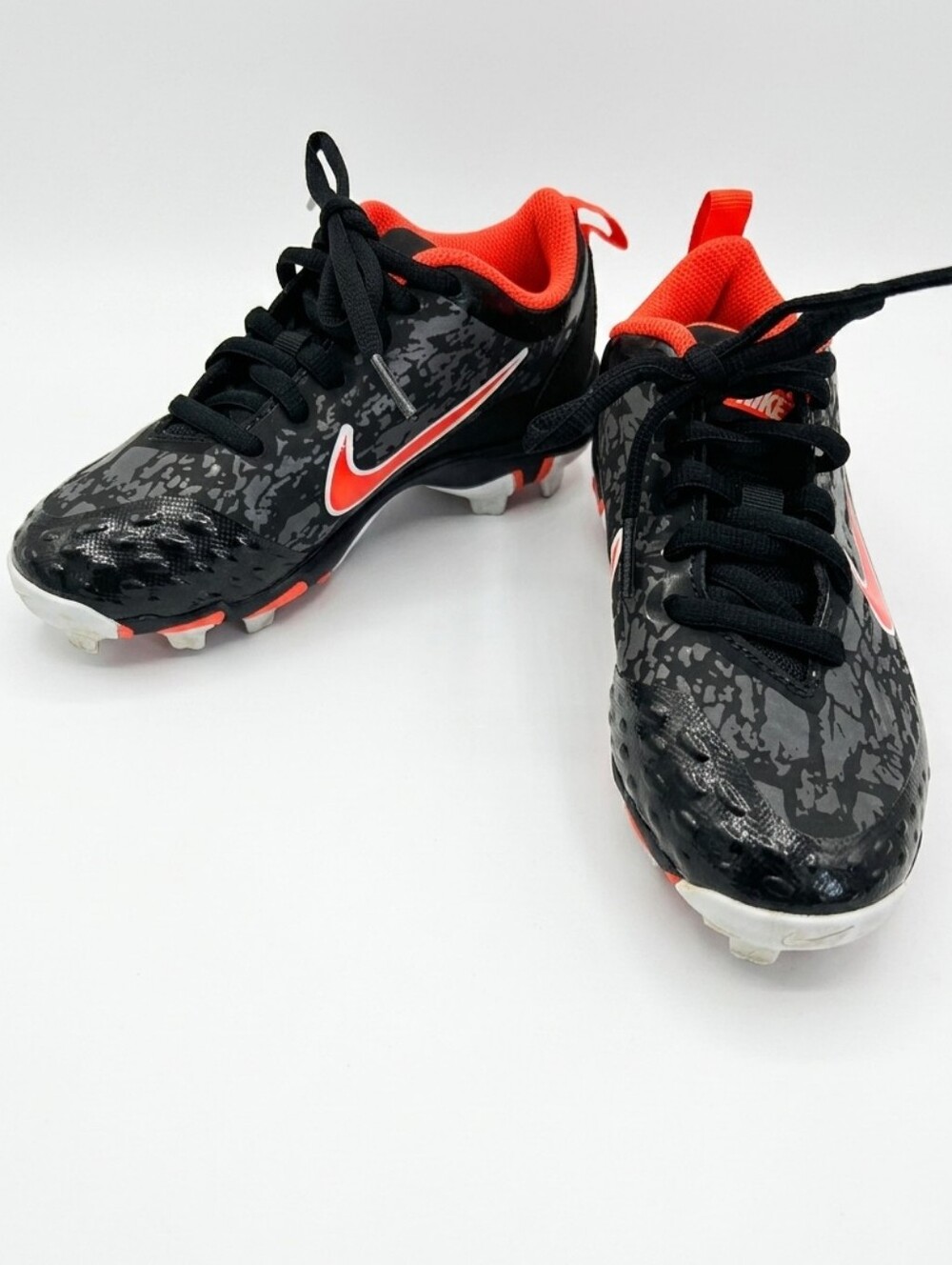 Nike Kids Black and Red Cleats